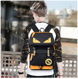 Raged Sheep School Backpack Men Laptop anti-theft Backpack Boys Luminous Animation USB Backpack Charge Changeover Joint Bag-MOCHILAS Y BOLSOS-FOREVER KRN