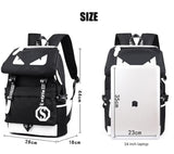 Raged Sheep School Backpack Men Laptop anti-theft Backpack Boys Luminous Animation USB Backpack Charge Changeover Joint Bag-MOCHILAS Y BOLSOS-FOREVER KRN