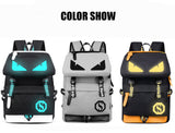 Raged Sheep School Backpack Men Laptop anti-theft Backpack Boys Luminous Animation USB Backpack Charge Changeover Joint Bag-MOCHILAS Y BOLSOS-FOREVER KRN