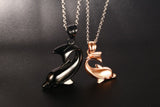 Vnox Cute Dolphin Couple Necklaces for Women Men Stainless Steel Necklaces 20" Chain Daily Jewelry-FOREVER KRN