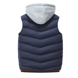 2017 Brand Men Winter Jackets Casual Thick Vests Men Sleeveless Hoodie Coats Male Warm Cotton-Padded Waistcoat Colete Masculino-VEST-FOREVER KRN