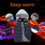 2017 Brand Men Winter Jackets Casual Thick Vests Men Sleeveless Hoodie Coats Male Warm Cotton-Padded Waistcoat Colete Masculino-VEST-FOREVER KRN