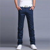 Business Casual Style Pants 9 Colors Spring Summer winter Men Cotton Slim Straight Trousers Casual Pants Multicolor Men Pants