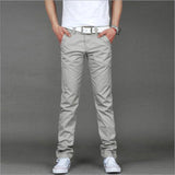 Business Casual Style Pants 9 Colors Spring Summer winter Men Cotton Slim Straight Trousers Casual Pants Multicolor Men Pants