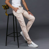 Business Casual Style Pants 9 Colors Spring Summer winter Men Cotton Slim Straight Trousers Casual Pants Multicolor Men Pants