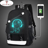 Raged Sheep Boys School Backpack Student Luminous Animation USB Charge Changeover Joint School Bags Teenager anti-theft backpack-MOCHILAS Y BOLSOS-FOREVER KRN