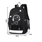 Raged Sheep Boys School Backpack Student Luminous Animation USB Charge Changeover Joint School Bags Teenager anti-theft backpack-MOCHILAS Y BOLSOS-FOREVER KRN