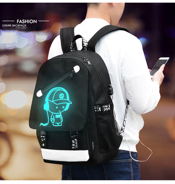 Raged Sheep Boys School Backpack Student Luminous Animation USB Charge Changeover Joint School Bags Teenager anti-theft backpack-MOCHILAS Y BOLSOS-FOREVER KRN