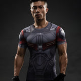 Short Sleeve 3D T Shirt Men T-Shirt Male Crossfit Tops Captain America Superhero Superman tshirt Men Fitness Compression Shirt-PLAYERAS-FOREVER KRN