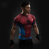 Short Sleeve 3D T Shirt Men T-Shirt Male Crossfit Tops Captain America Superhero Superman tshirt Men Fitness Compression Shirt-PLAYERAS-FOREVER KRN