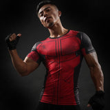 Short Sleeve 3D T Shirt Men T-Shirt Male Crossfit Tops Captain America Superhero Superman tshirt Men Fitness Compression Shirt-PLAYERAS-FOREVER KRN