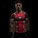 Short Sleeve 3D T Shirt Men T-Shirt Male Crossfit Tops Captain America Superhero Superman tshirt Men Fitness Compression Shirt-PLAYERAS-FOREVER KRN