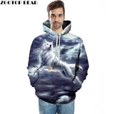 Wolf Printed Men 3d Sweathsirts Animal Hoodies Boy Pullovers Unisex Tracksuit Brand Outwear Quality 6XL Male Coat Hooded Jakcet-SUDADERAS-FOREVER KRN