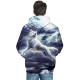 Wolf Printed Men 3d Sweathsirts Animal Hoodies Boy Pullovers Unisex Tracksuit Brand Outwear Quality 6XL Male Coat Hooded Jakcet-SUDADERAS-FOREVER KRN