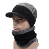 AETRUE Winter Hats Skullies Beanies Hat Winter Beanies For Men Women Wool Scarf Caps Balaclava Mask Gorras Bonnet Knitted Hat-BUFANDA-FOREVER KRN