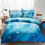 3d Galaxy Bedding Set Twin/Queen Universe Outer Space Themed pillowcase duvet cover flat Sheet 2PCS/3pcs/4pcs Duvet Cover Set-COBERTOR-FOREVER KRN