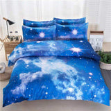 3d Galaxy Bedding Set Twin/Queen Universe Outer Space Themed pillowcase duvet cover flat Sheet 2PCS/3pcs/4pcs Duvet Cover Set-COBERTOR-FOREVER KRN