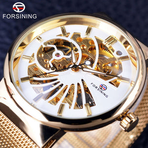 Forsining Fashion Luxury Thin Case Neutral Design Waterproof Mens Samll Dial Watches Top Brand Luxury Mechanical Skeleton Watch-WATCHS-FOREVER KRN