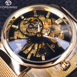 Forsining Fashion Luxury Thin Case Neutral Design Waterproof Mens Samll Dial Watches Top Brand Luxury Mechanical Skeleton Watch-WATCHS-FOREVER KRN