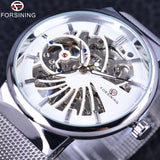 Forsining Fashion Luxury Thin Case Neutral Design Waterproof Mens Samll Dial Watches Top Brand Luxury Mechanical Skeleton Watch-WATCHS-FOREVER KRN