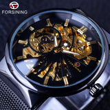 Forsining Fashion Luxury Thin Case Neutral Design Waterproof Mens Samll Dial Watches Top Brand Luxury Mechanical Skeleton Watch-WATCHS-FOREVER KRN