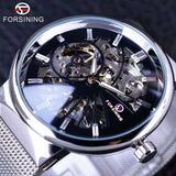 Forsining Fashion Luxury Thin Case Neutral Design Waterproof Mens Samll Dial Watches Top Brand Luxury Mechanical Skeleton Watch-WATCHS-FOREVER KRN