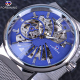 Forsining Fashion Luxury Thin Case Neutral Design Waterproof Mens Samll Dial Watches Top Brand Luxury Mechanical Skeleton Watch-WATCHS-FOREVER KRN