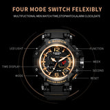 SMAEL Men Watches White Sport Watch LED Digital 50M Waterproof Casual Watch S Shock Male Clock 1509 relogios masculino Watch Man