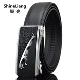 Men's Belt Leather Famous brand Designers high quality Luxury Wide 3.5CM Metal automatic buckle Waist strap Hombre male Fashion