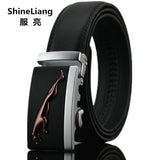 Men's Belt Leather Famous brand Designers high quality Luxury Wide 3.5CM Metal automatic buckle Waist strap Hombre male Fashion