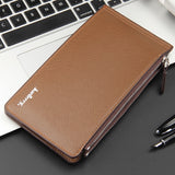 Baellerry New Limited PU Leather Wallet Slim Men Wallets Portefeuille Homme Card Holder Male Cuzdan Rfid wallet Black Long Purse-BILLETERAS-FOREVER KRN