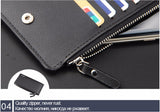 Baellerry New Limited PU Leather Wallet Slim Men Wallets Portefeuille Homme Card Holder Male Cuzdan Rfid wallet Black Long Purse-BILLETERAS-FOREVER KRN