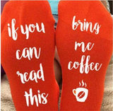 Custom wine socks If You can read this Bring Me a Glass of Wine Socks autumn spring fall 2017 new arrival-CALCETINES-FOREVER KRN