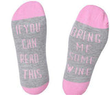 Custom wine socks If You can read this Bring Me a Glass of Wine Socks autumn spring fall 2017 new arrival-CALCETINES-FOREVER KRN