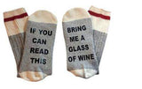 Custom wine socks If You can read this Bring Me a Glass of Wine Socks autumn spring fall 2017 new arrival-CALCETINES-FOREVER KRN