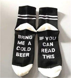 Custom wine socks If You can read this Bring Me a Glass of Wine Socks autumn spring fall 2017 new arrival-CALCETINES-FOREVER KRN