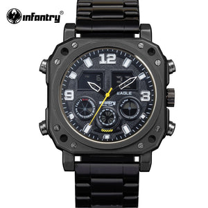 INFANTRY Men Watches Luxury Brand Chronograph Date Day Tactical Male Clock Waterproof Military Digital Watch Relogio Masculino