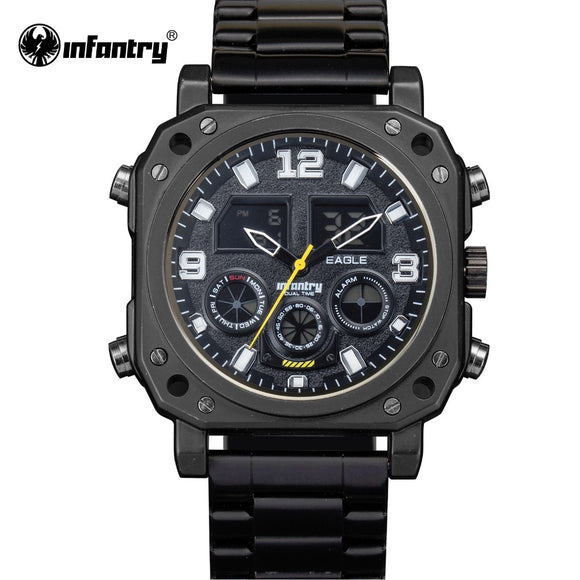 INFANTRY Men Watches Luxury Brand Chronograph Date Day Tactical Male Clock Waterproof Military Digital Watch Relogio Masculino