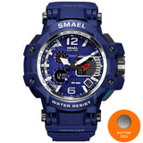 SMAEL Men Watches White Sport Watch LED Digital 50M Waterproof Casual Watch S Shock Male Clock 1509 relogios masculino Watch Man