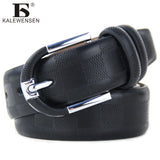 2017 fashionable mens belts pin buckle branded belts for men genuine leather black brown 3.5cm belt pants ceinture homme LJ027