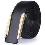 2017 new Designer solid brass buckle belt for men belts luxury top quality full grain 100% genuine leather fashion casual hot-CINTURONES-FOREVER KRN