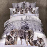 Medusa 3d wolf king/queen/twin size 3/4pcs bedding set of duvet/doona cover bed sheet pillow cases bed linen set-COBERTOR-FOREVER KRN