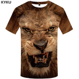 KYKU Brand 3d T-shirt Animal Lion Shirt Camiseta 3d T Shirt Men Funny T Shirts Mens Clothing Casual Fitness TeeTop Tiger Tshirt-PLAYERAS-FOREVER KRN