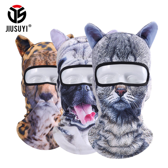 3D Cut Animal Ear Balaclava Full Face Mask Bicycle Hats Snowboard Party Halloween Winter Warmer Face Mask Cat Dog for Men Women-MASK FACE-FOREVER KRN