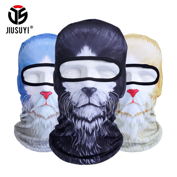 3D Animal Cat Dog Bicycle Hats Cap Balaclava Snowboard Winter Warmer Helmet Liner Protection UV Full Face Mask-MASCARA FACIAL-FOREVER KRN