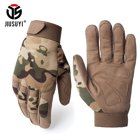 Multicam Tactical Gloves Antiskid Army Military Bicycle Airsoft Motocycel Shooting Paintball Work Gear Camo Full Finger Gloves-GUANTES-FOREVER KRN