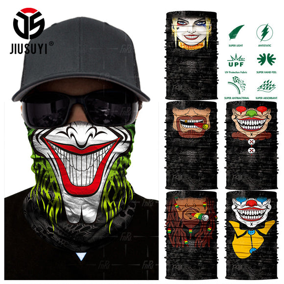 3D Seamless Skull Balaclava Neck Face Mask Halloween Clown Joker Headscarf Military Bandana Protection Headwear Bicycle Scarf-MASCARA FACIAL-FOREVER KRN