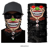 3D Seamless Skull Balaclava Neck Face Mask Halloween Clown Joker Headscarf Military Bandana Protection Headwear Bicycle Scarf-MASCARA FACIAL-FOREVER KRN