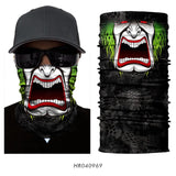 3D Seamless Skull Balaclava Neck Face Mask Halloween Clown Joker Headscarf Military Bandana Protection Headwear Bicycle Scarf-MASCARA FACIAL-FOREVER KRN