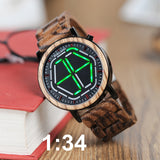 BOBO BIRD New Arrival Wooden WristWatch Led Display Digital Mens Watch Unique Night Vision 4 colors Available